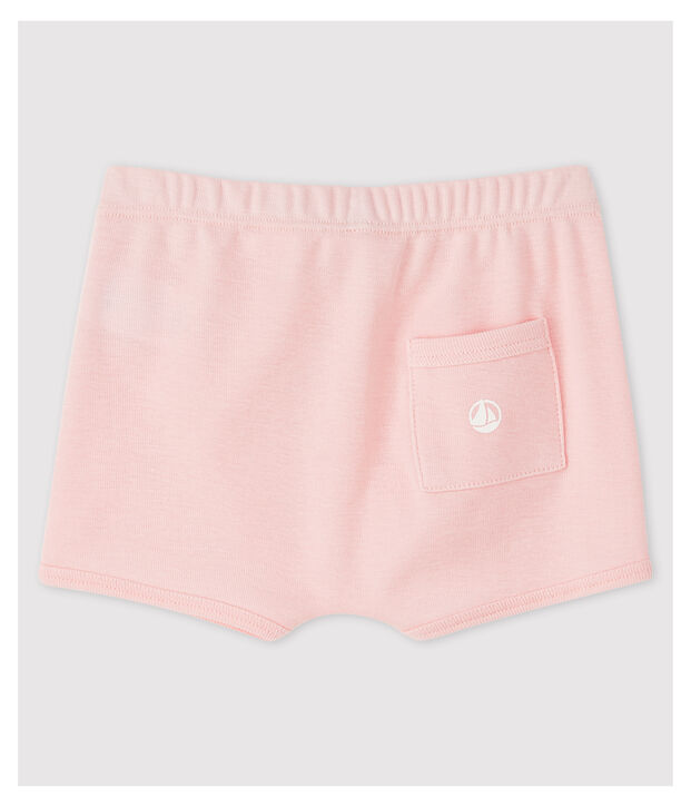 Baby-Shorts aus Baumwolle. rosa