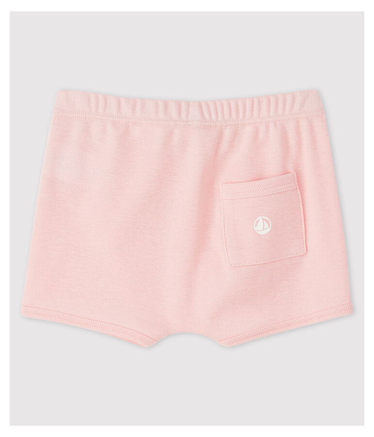 Baby-Shorts aus Baumwolle. rosa