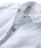 Baby-Jacke, Unisex, wattiert, 2-seitig, Ringelmuster blau FRAICHEUR/weiss ECUME