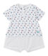 Kurzer Baby-Jungen-Einteiler im Materialmix