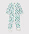 Baby-Strampler aus Rippstrick weiss MARSHMALLOW/weiss MULTICO