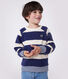 Kinder Unisex-Sweatshirt aus gestreifter Baumwolle