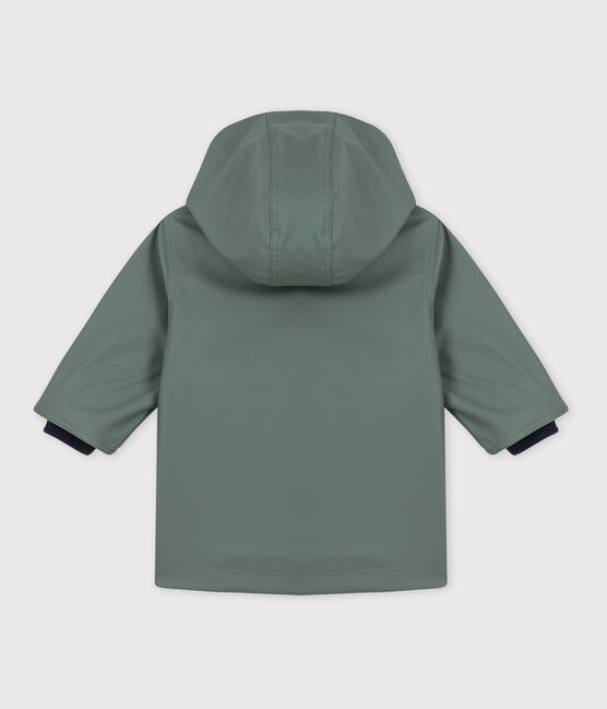 KLASSISCHE BABY-REGENJACKE AUS RECYCELTEM MATERIAL grün THUYA