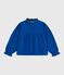 Langärmelige Kinder-Bluse aus einfarbigem Baumwoll-Twill OLYMPIC