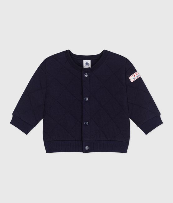 Baby-Cardigan aus einfarbigem festen Baumwollstoff SOIR