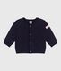 Baby-Cardigan aus einfarbigem festen Baumwollstoff