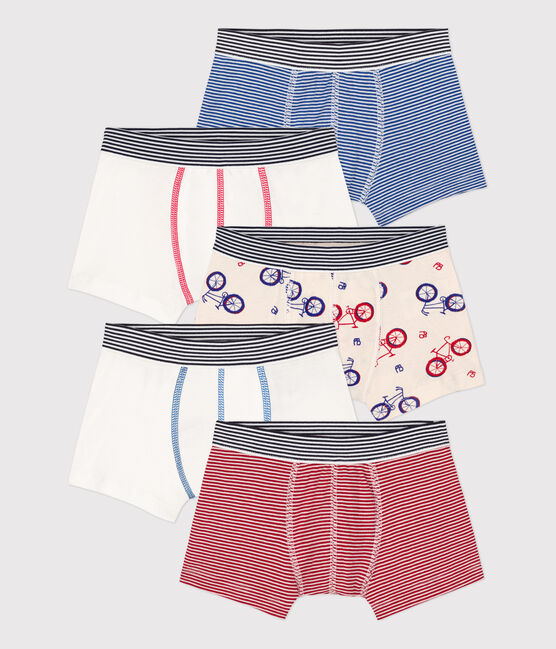 5er-Set Boxershorts aus Baumwolle mit Fahrradmotiv für Jungen variante 1