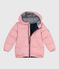 Einfarbige Kinder-Winterjacke  rosa CHARME