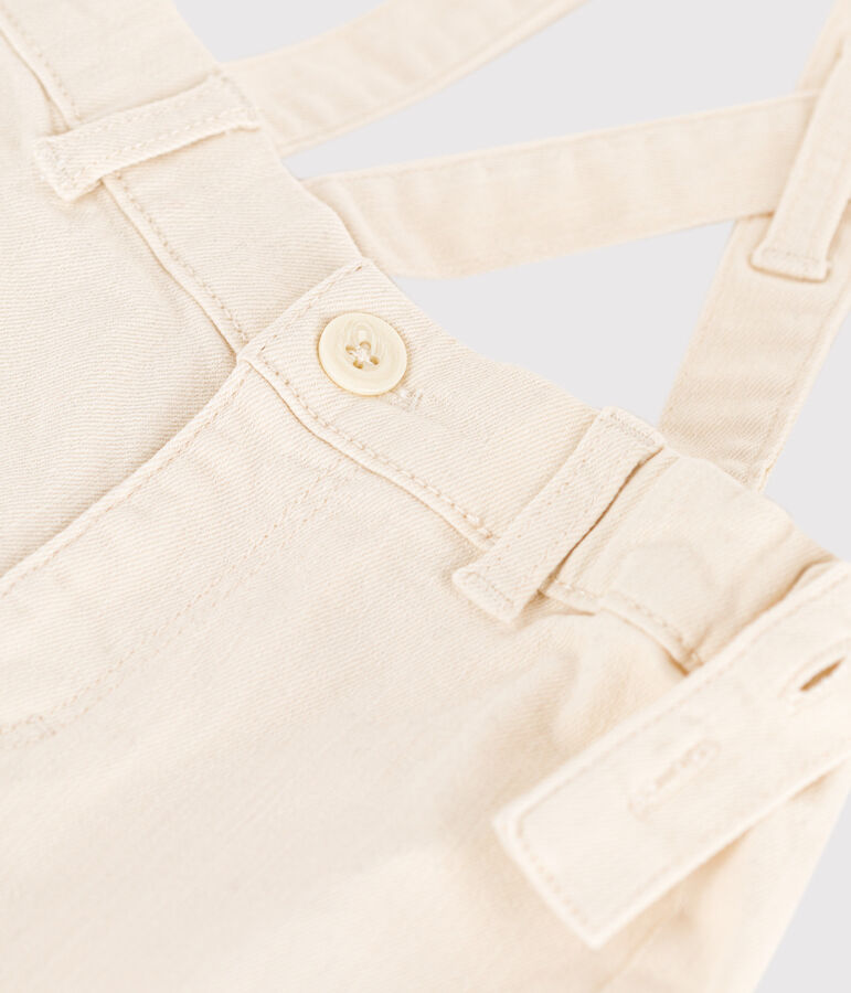 Baby-Shorts mit Tr&auml;gern aus Denim naturfarben