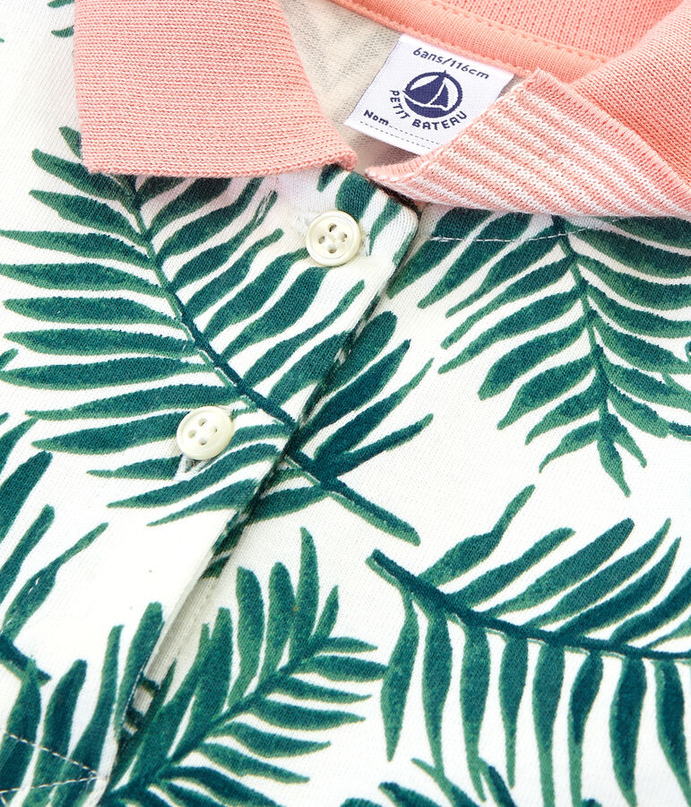 Kinder-Kleid M&auml;dchen weiss/vielfarbig