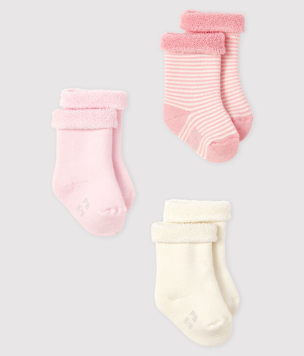 3er-Set Stricksocken f&uuml;r Babys vielfarbig
