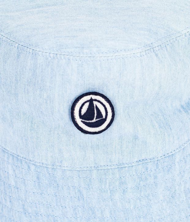 Kinder-Sonnenhut aus Denim blau