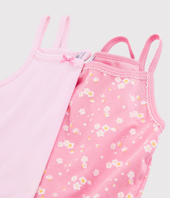 2er-Set Spaghetti-Tops mit Kirschblüten-Motiv für Mädchen variante 1