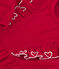 Langärmeliges Baby-Kleid aus einfarbigem Fein-Cord rot TERKUIT