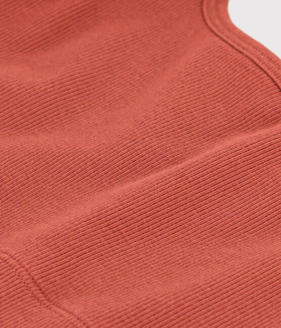 Unifarbenes Damen-Bustier aus Baumwolle und Elastan braun FAMEUX