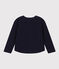 Sweatshirt aus Molton für Kinder/Mädchen blau SMOKING