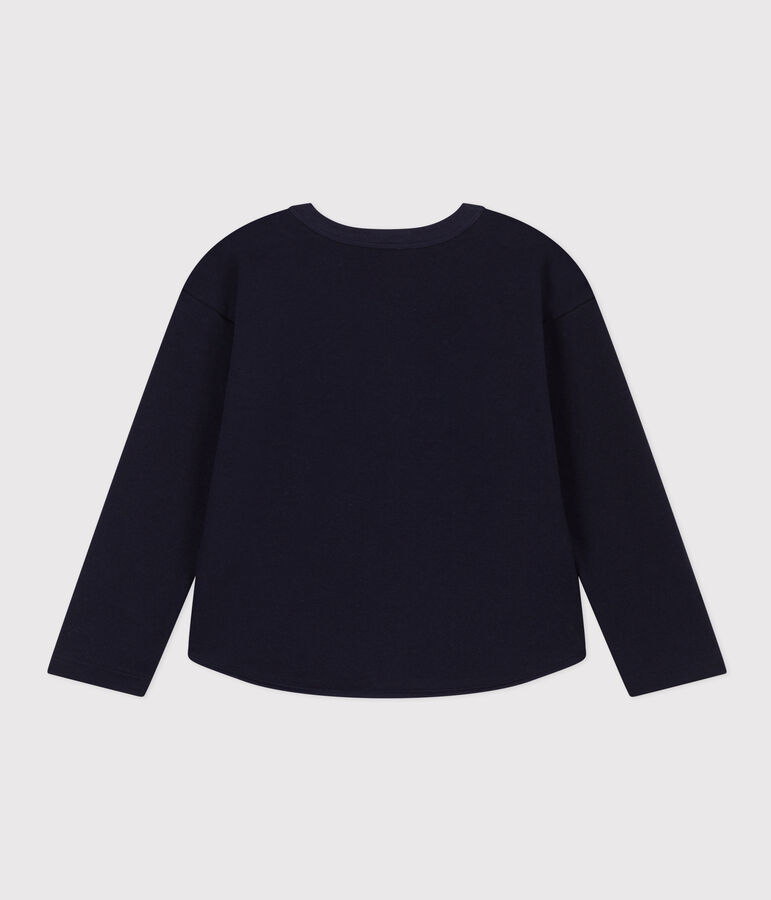 Sweatshirt aus Molton f&uuml;r Kinder/M&auml;dchen blau