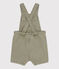Kurze Baby-Latzhose aus Denim grün MARECAGE