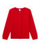Mädchen-Cardigan aus Wolle/Baumwolle rot FROUFROU