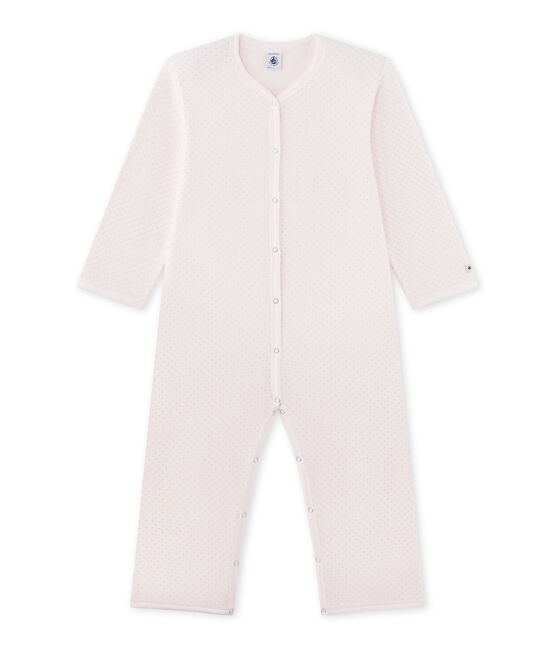 Mädchen-Overall aus Fleece rosa VIENNE/grau MISTIGRI