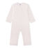 Mädchen-Overall aus Fleece rosa VIENNE/grau MISTIGRI