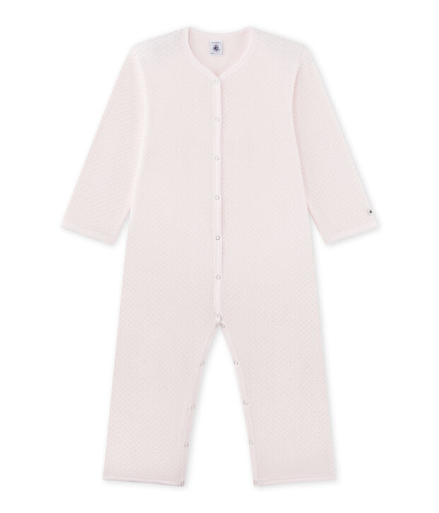 M&auml;dchen-Overall aus Fleece rosa/grau