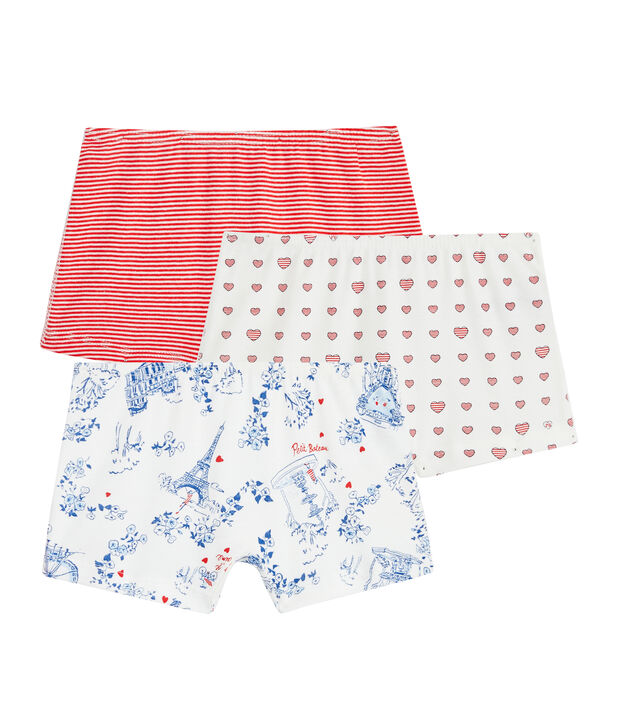 3er-Set Shortys f&uuml;r kleine M&auml;dchen vielfarbig