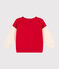 Baby College-Jacke aus Molton rot PEPS/weiss AVALANCHE