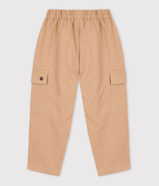 Kinder-Cargohose aus Sergestoff beige TRENCH