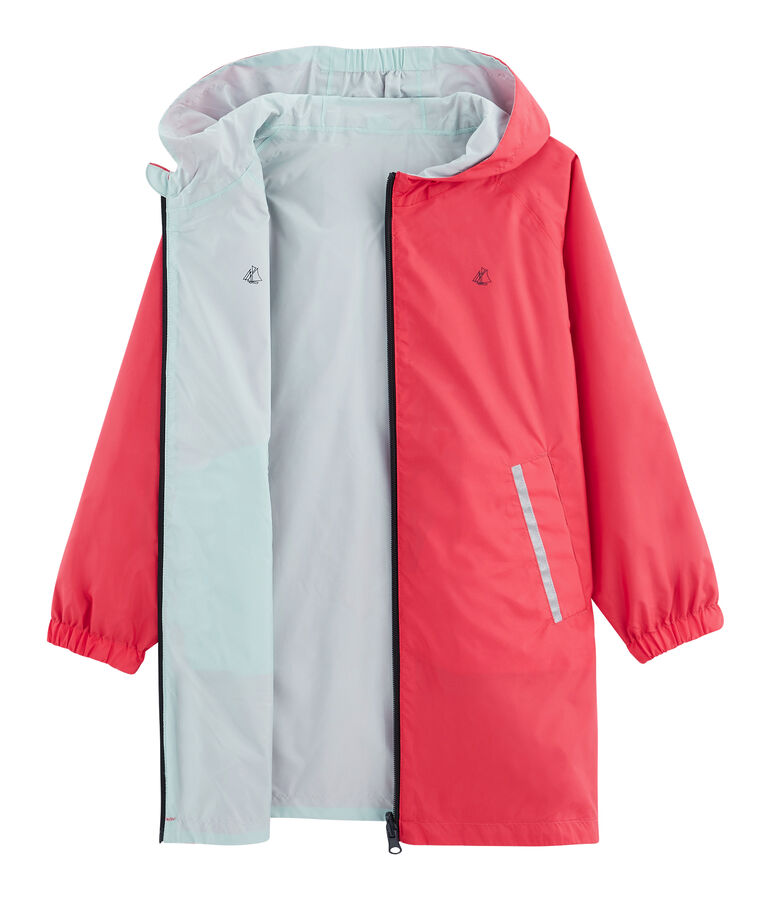 Winddichte Kinder-Wendejacke Unisex rosa GROSEILLER/blau CRYSTAL