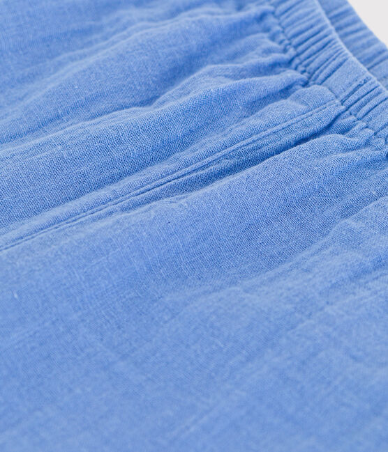 Baby-Hose aus Musselin blau EDNA