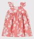 Babykleid aus Popeline mit Hawaii-Print