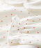 Baby-Strampler aus Baumwolle mit Herzchen-Motiv weiss MARSHMALLOW/ PAPAYE