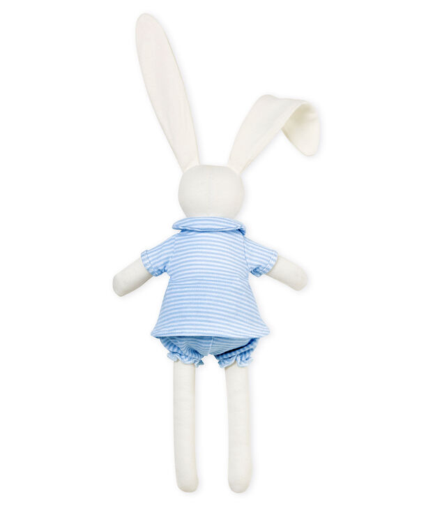 Angezogenes kuschelh&auml;schen blau/weiss