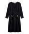 Anliegendes langärmliges Kleid für Damen schwarz NOIR/schwarz LUREX NOIR
