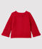 Baby-Cardigan für Mädchen aus Wolle und Baumwolle rosa POPPY