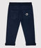 Baby-Hose aus Molton. blau SMOKING