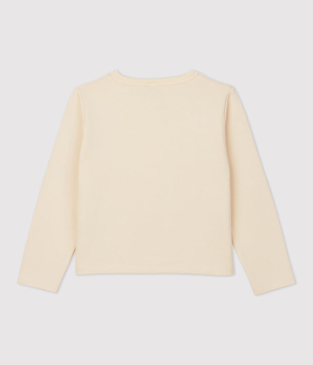 Cardigan aus Baumwolle f&uuml;r M&auml;dchen naturfarben