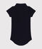 Kurzärmeliger Baby-Body mit Polokragen aus Baumwolle blau SMOKING
