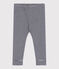 Baby-Leggings aus Baumwolle mit Ringelstreifen blau SMOKING/weiss MARSHMALLOW