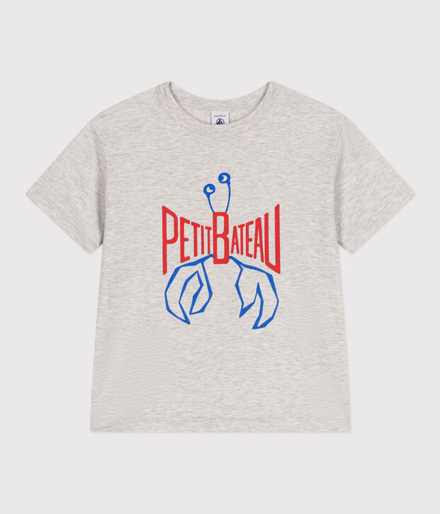 Kurz&auml;rmeliges Kinder-T-Shirt aus bedruckter Baumwolle BELUGA CHINE