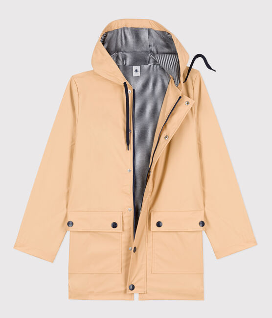 Klassische Regenjacke aus recyceltem Material und BIO-Baumwolle beige TRENCH