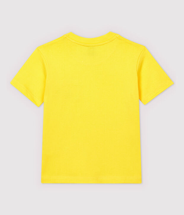 Kurz&auml;rmeliges Kinder-T-Shirt aus Jersey f&uuml;r Jungen gelb