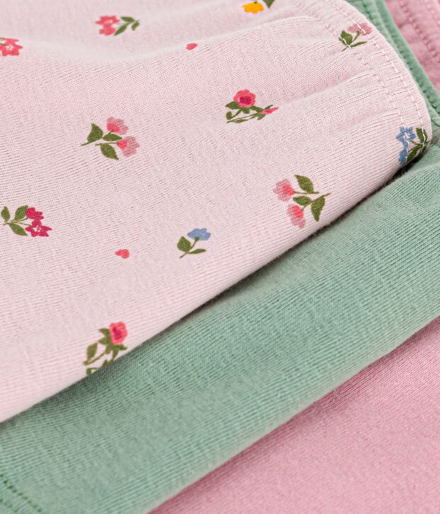 Set Kinder-Shortys aus Baumwolle mit Blumenmuster vielfarbig
