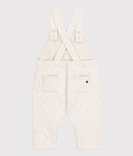 Lange Baby-Latzhose aus gestepptem Doppeljersey beige MONTELIMAR CHINE