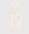 Lange Baby-Latzhose aus gestepptem Doppeljersey beige MONTELIMAR CHINE
