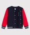Cardigan im Teddy-Style aus Molton für Mädchen und Jungen rot PEPS/blau SMOKING