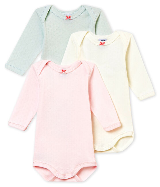 Baby MädchenKurzarmbodys im 3er-Set variante 1