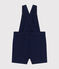 Kurze Baby-Latzhose aus Serge blau MEDIEVAL