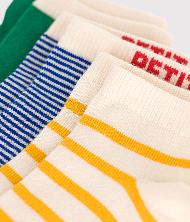 3er-Set Kinder-Socken aus Baumwolle vielfarbig